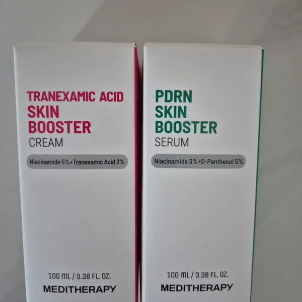 [BUNJANG] Medi-Therapy PDRN Skin Booster Serum & Tranexamic Acid Skin Booster Cream Set / (새상품)메디테라피 pdrn 스킨 부스터 세럼& 트라넥삼산 스킨 부스터 크림