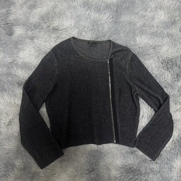 [BUNJANG] Theory Viscose Zip-Up Knit Women's L / 띠어리 비스코스 집업 니트 여성 L사이즈