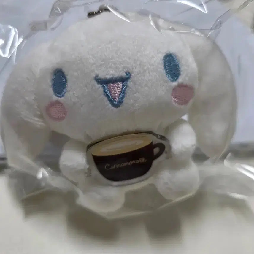 [BUNJANG] Sanrio Cinnamoroll Nescafe Keyring Doll / 산리오 시나모롤 네스카페 키링 인형
