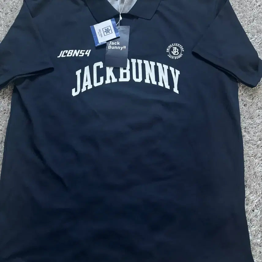 [BUNJANG] Jack Bunny Short Sleeve Polo Shirt Navy Size 100 (New) / 새상품 일본판 JACK BUNNY 카라티 사이즈 100