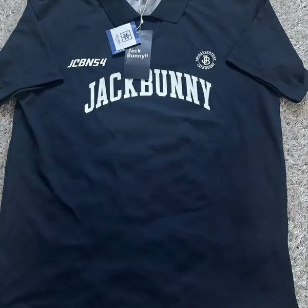 [BUNJANG] Jack Bunny Short Sleeve Polo Shirt Navy Size 100 (New) / 새상품 일본판 JACK BUNNY 카라티 사이즈 100