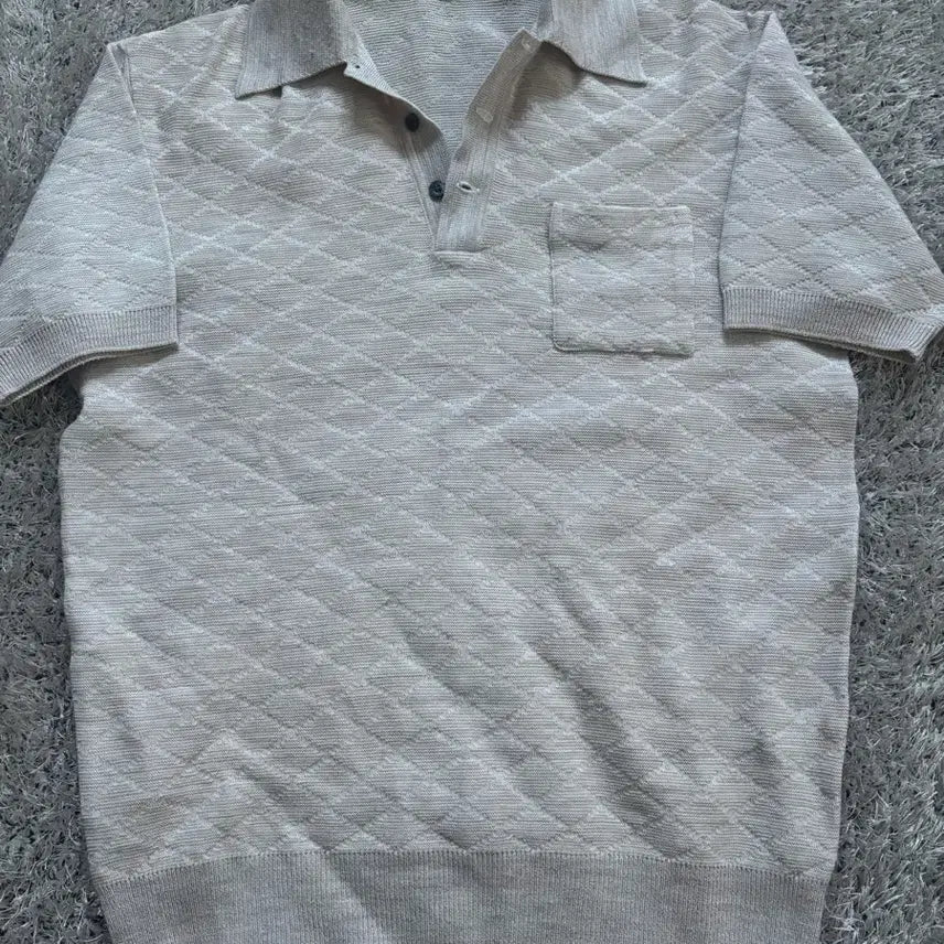 [BUNJANG] ASOKAO Linen Polo Shirt Size 95 / 일제 ASOKAO 리넨 카라티 사이즈 95