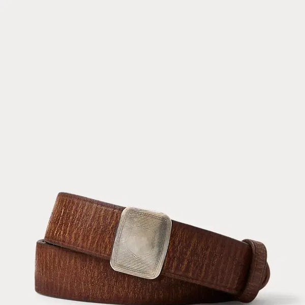 [BUNJANG] RRL (Double RL) Vincennes Leather Belt / RRL 더블알엘 빈센스 레더 벨트 32