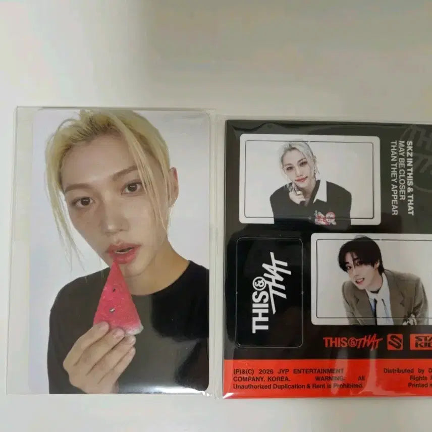 [BUNJANG] Stray Kids Changbin Dis-ver. Set Photocard / 스키즈 디스버젼 용복세트
