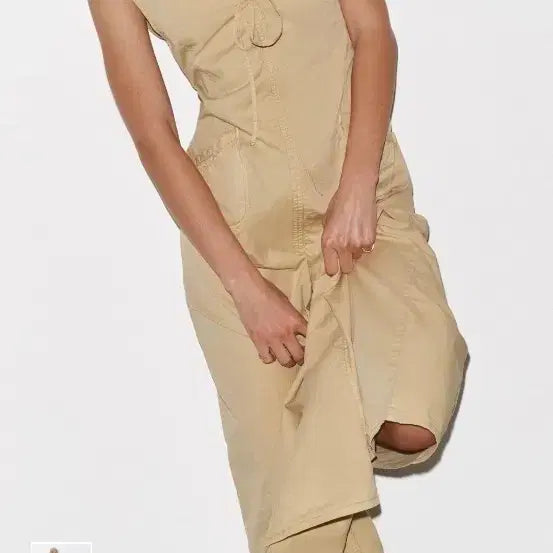 [BUNJANG] Zara Gabardine Long Dress / 자라 개버딘 롱원피스