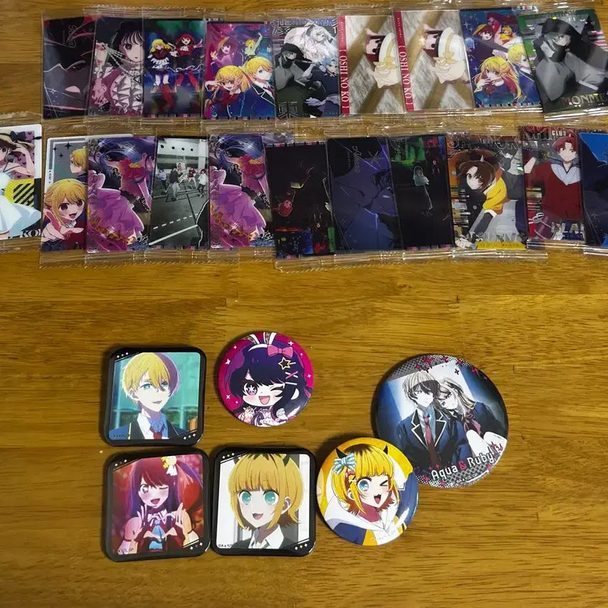 [BUNJANG] Oshi no Ko Can Badge & Wafer Card Bundle Set / 최애의아이 캔뱃지 + 웨하스 카드 일괄