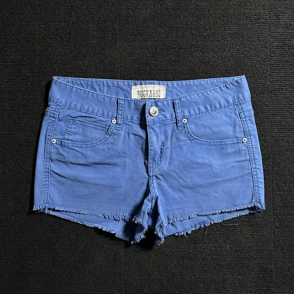 [BUNJANG] Buckaroo Vintage Blue Cotton Shorts / 버커루 빈티지 블루 코튼 숏팬츠
