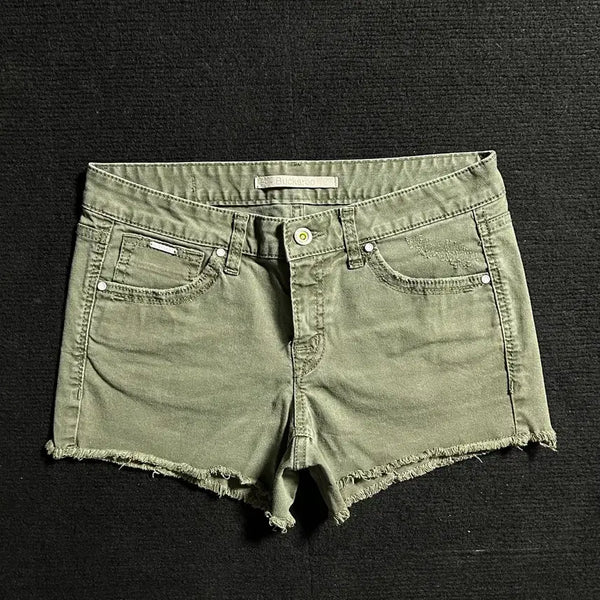 [BUNJANG] Buckaroo Vintage Khaki Cotton Short Pants / 버커루 빈티지 카키 코튼 숏팬츠