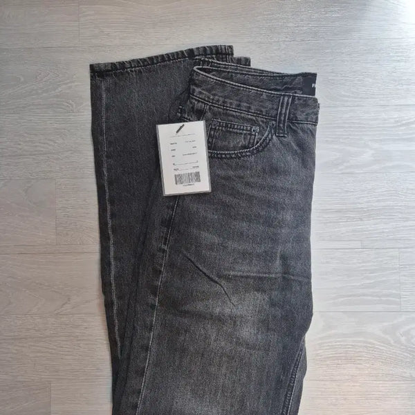 [BUNJANG] FATALISM Black Wide Denim Pants / 페이탈리즘 흑청 와이드 데님 팬츠 새상품