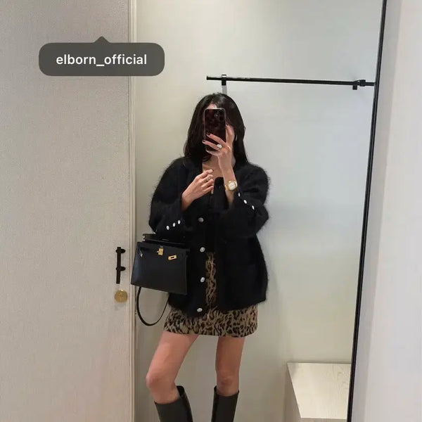 [BUNJANG] Elborn Leopard Print Skirt / 엘보른 호피 스커트
