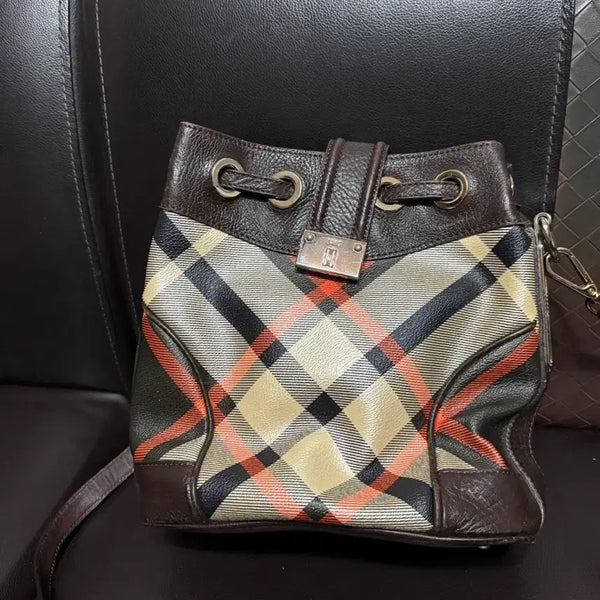 [BUNJANG] Daks Genuine Leather Trim Shoulder Bag / 닥스정품가방