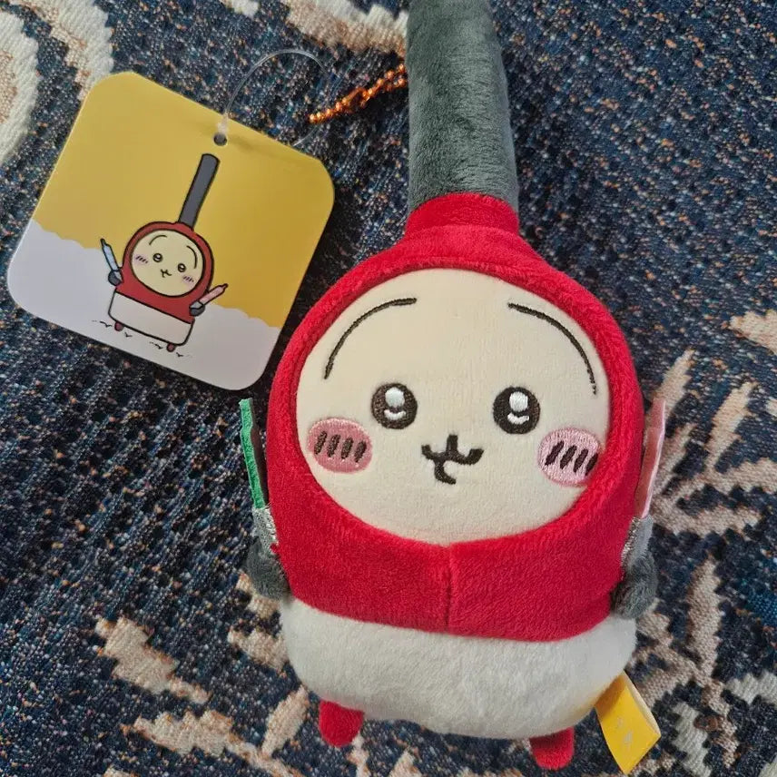 [BUNJANG] Chiikawa Usagi Birthday Mascot Cake Candle Lighter Plush Keychain / 치이카와 우사기 생일 마스코트 케이크 촛불 라이터 인형 키링 판매