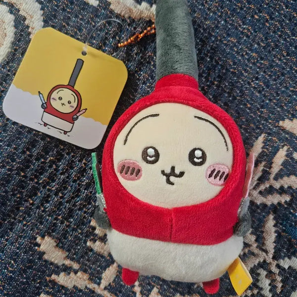 [BUNJANG] Chiikawa Usagi Birthday Mascot Cake Candle Lighter Plush Keychain / 치이카와 우사기 생일 마스코트 케이크 촛불 라이터 인형 키링 판매