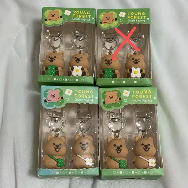 [BUNJANG] YoungForest Quokka Couple Keyring / [미개봉/정품] 영이의숲 영포레스트 쿼카 커플 키링