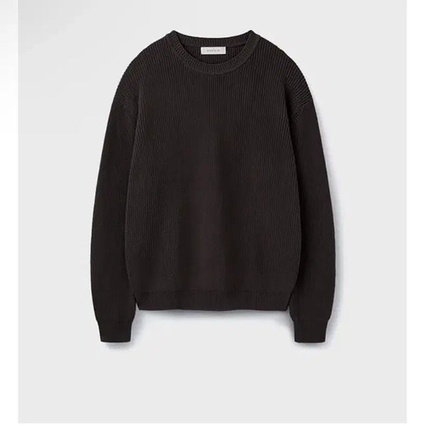 [BUNJANG] Union Blue Deep Brown Hard Twist Camper Knit M / 유니온블루 브라운 니트 새상품 M