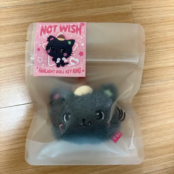 [BUNJANG] NCT WISH Riku Fanlight Face Keychain / 미개봉급처) 엔위시 쿠리 팬라이트 얼굴 인형 키링