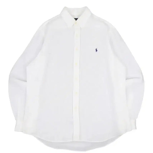 [BUNJANG] Polo Ralph Lauren White Linen Shirt L / 폴로 랄프로렌 화이트 린넨 셔츠 L