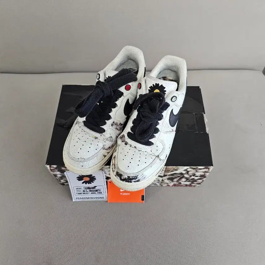 [BUNJANG] Nike x Peaceminusone Air Force 1 '07 Para-noise 2.0 White / [255]나이키 피스마이너스원 에어포스 1 파라노이즈 2.0 화이트 피마원 포스