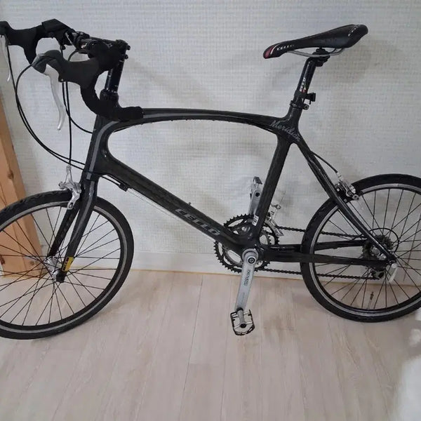 [BUNJANG] Cello Meridian Carbon Mini Velo Bicycle - Black / 첼로 메리디안 카본 미니벨로 블랙 자전거