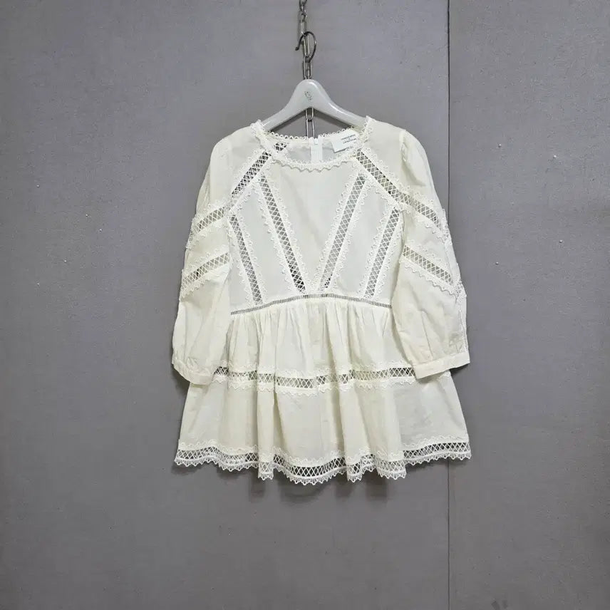 [BUNJANG] Women's 7-Sleeve Blouse, Size F / 넘여성스런 7부소매 블라우스 F  n8314