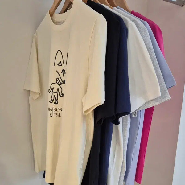 [BUNJANG] Maison Patifox Unisex Short Sleeve T-Shirt / 메종 파티폭스 반팔티 새상품(남녀공용)