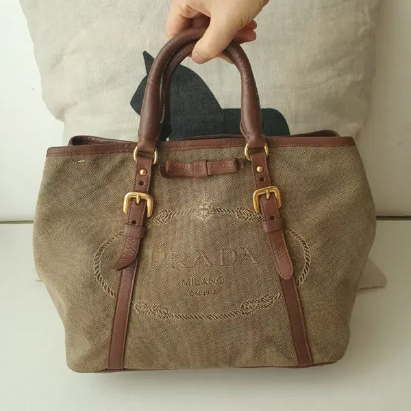 [BUNJANG] Prada Ribbon Logo Bag / 정품이고 ㅡ프라다 ㅡ리본.로고백