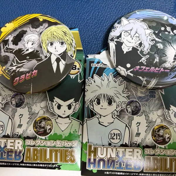 [BUNJANG] Hunter x Hunter Original Art Can Badge Set - Kurapika & Neferpitou Bundle / 단순개봉 헌터X헌터 원화 캔뱃지 크라피카 네페르피트 일괄