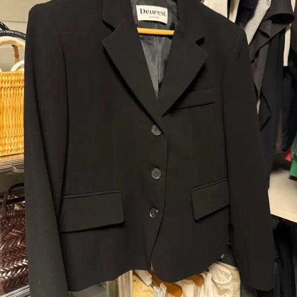 [BUNJANG] Maybe Baby Dear List Black Jacket / 메이비베이비 디어리스트 블랙자켓