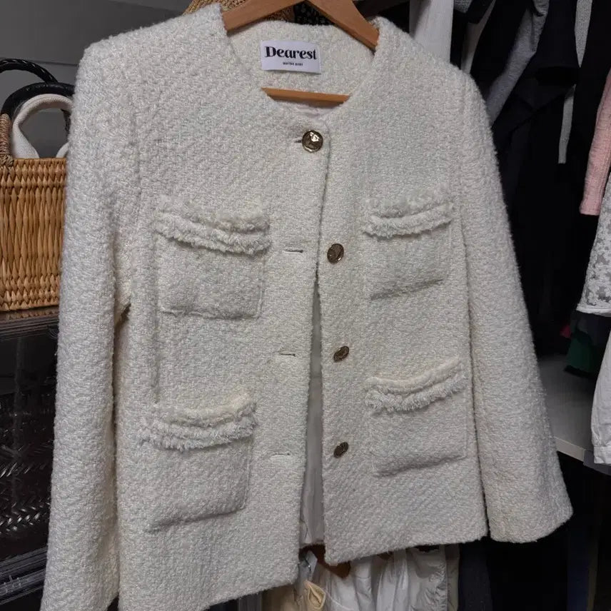 [BUNJANG] Maybe Baby Tweed Jacket / 메이비베이비 트위드자켓