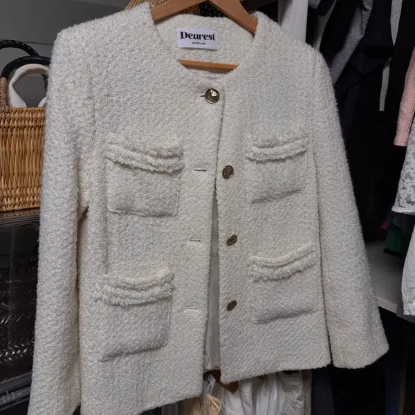 [BUNJANG] Maybe Baby Tweed Jacket / 메이비베이비 트위드자켓