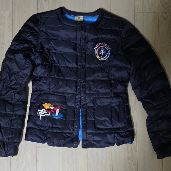 [BUNJANG] Castelbajac Lightweight Padded Jumper Navy / 카스텔바작 경량 패딩 점퍼 네이비