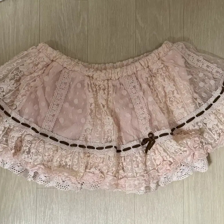 [BUNJANG] Liz Lisa Vintage Dot Culottes Pink Skirt / 리즈리사 큐롯 판매 히메갸루 라떼갸루 stc 빈티지 핑크 스커트 집업 고전 엑시즈팜 핀터레스트 도트 liz lisa