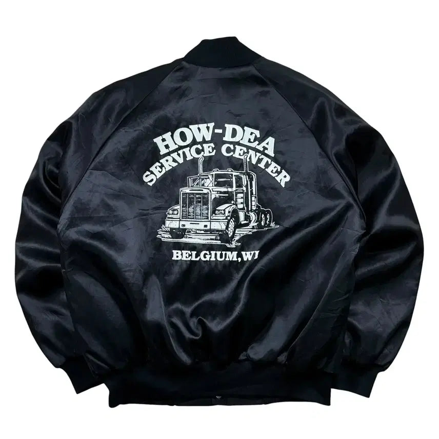 [BUNJANG] Auburn Sportswear 90s Vintage Satin Jacket / 90s 오번 스포츠웨어 빈티지 새틴 자켓