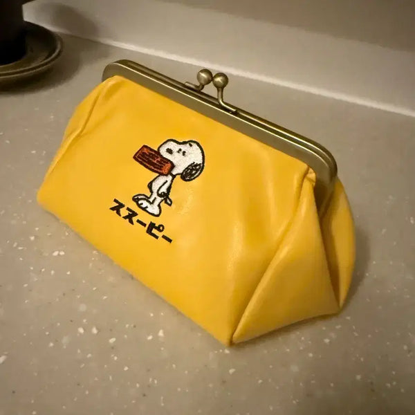 [BUNJANG] Peanuts Snoopy Gamaguchi Pouch / 일본스누피캐릭터 가마구치파우치 ( 피너츠정품)