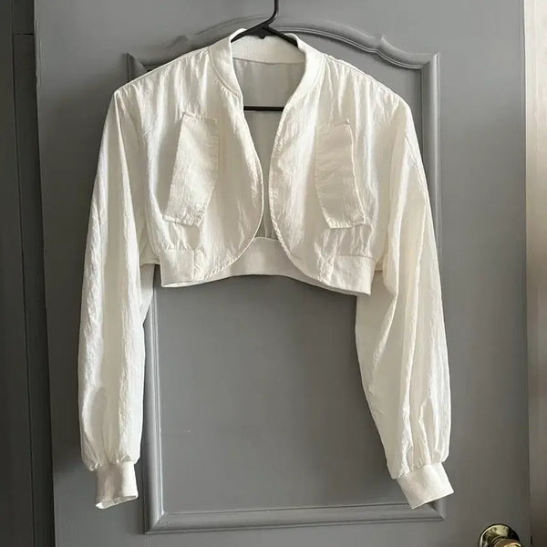 [BUNJANG] JULLLOG Cropped Jacket One Size / JULLLOG 줄로그 크롭 자켓 프리사이즈