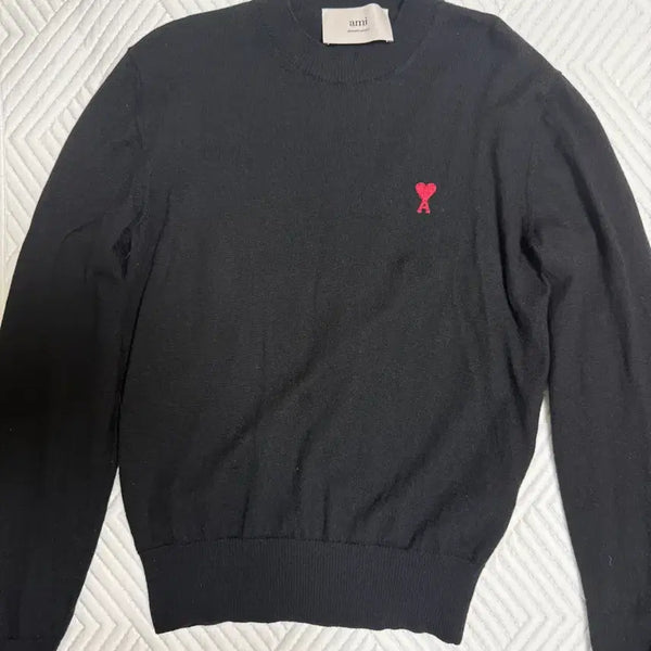 [BUNJANG] AMI Small Heart Logo Crewneck Sweater / 아미 니트