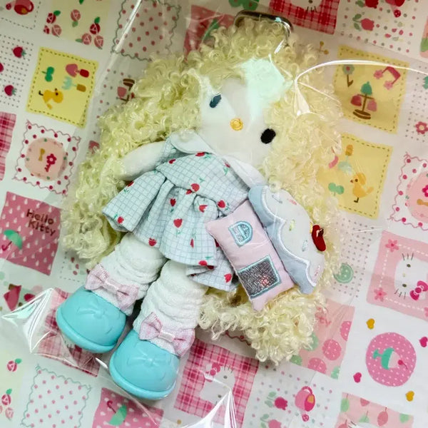 [BUNJANG] Fuzzy Kitty Charm / 뽀글이 키티키링