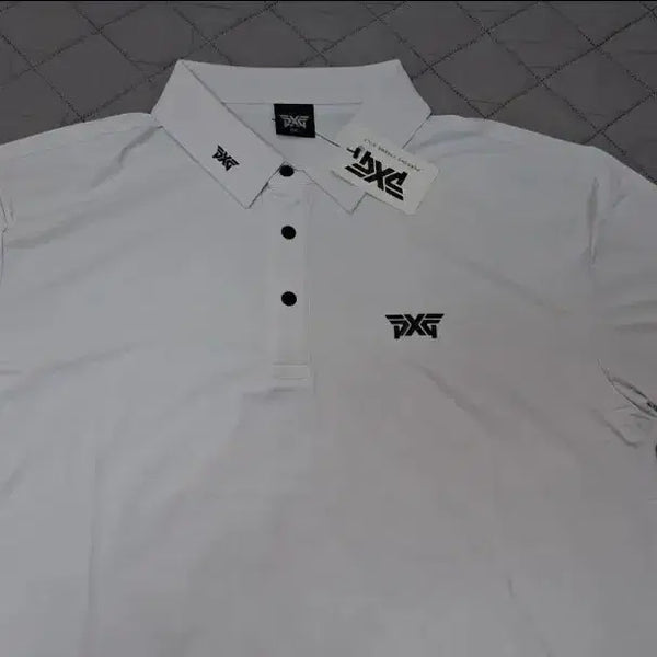 [BUNJANG] PXG Short Sleeve Polo Shirt White 105 / (새상품) PXG 반팔 카라티 화이트 105