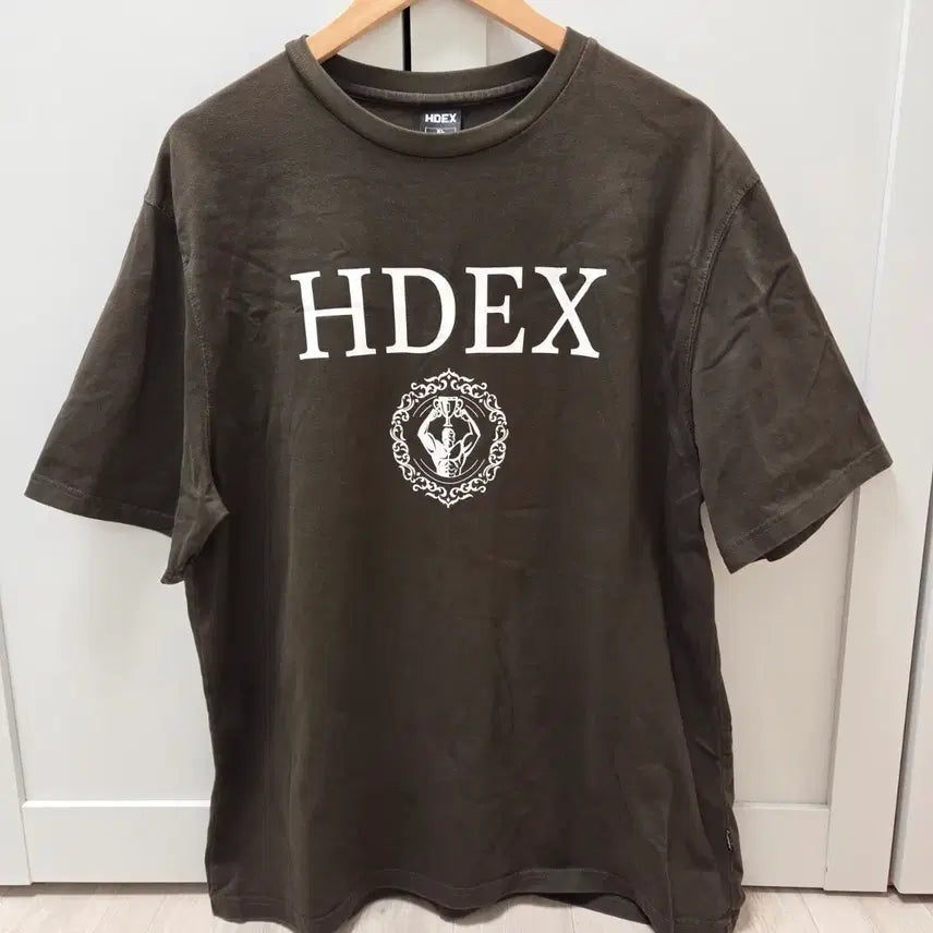 [BUNJANG] HDEX Brown Short Sleeve T-Shirt XL / [xl] HDEX 반팔 티셔츠 브라운