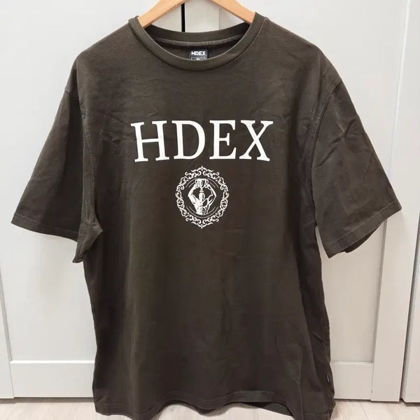 [BUNJANG] HDEX Brown Short Sleeve T-Shirt XL / [xl] HDEX 반팔 티셔츠 브라운
