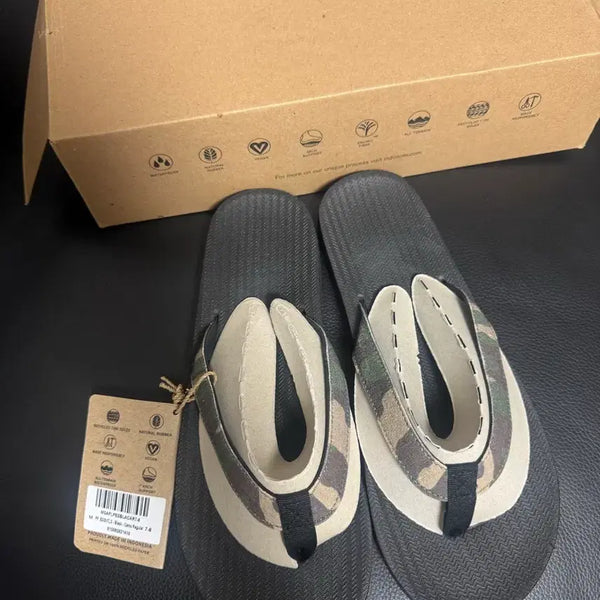 [BUNJANG] Indosol Camouflage Pattern Flip-Flops / 인도솔 쪼리 카모플라쥬 패턴