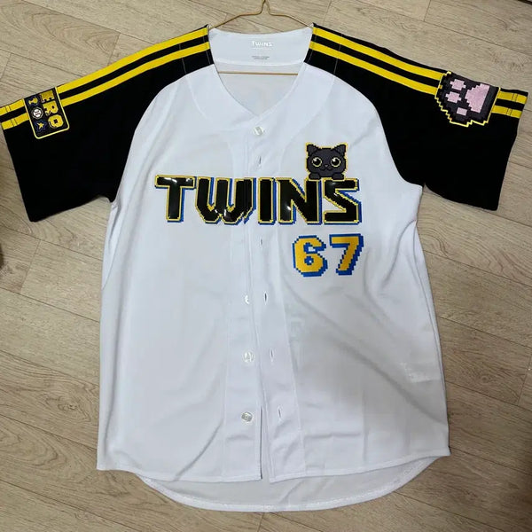 [BUNJANG] LG Twins Pixel Nero Uniform (Size 95, Kim Young-woo Marking) / 엘지트윈스 픽셀네로 유니폼(95, 김영우 마킹)
