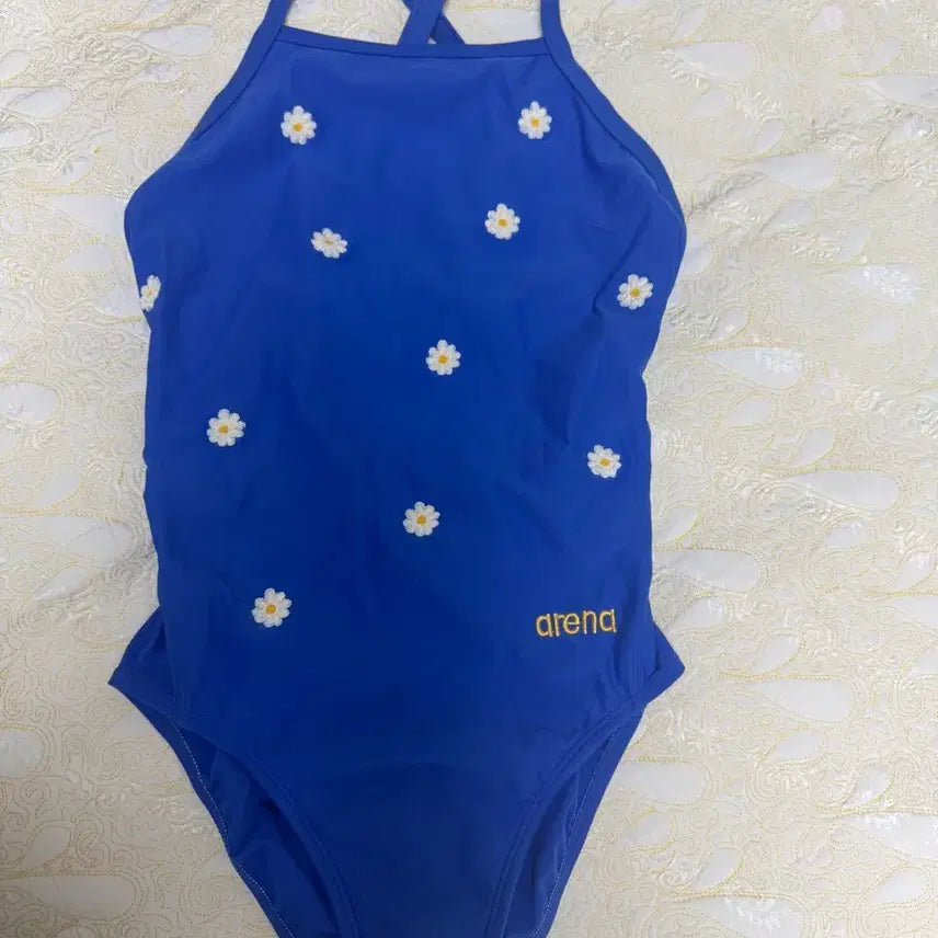 [BUNJANG] Arena Fluffy Friends Daisy Swimsuit - Blue, Size 95 / 아레나 플러피프렌즈 95 데이지 블루