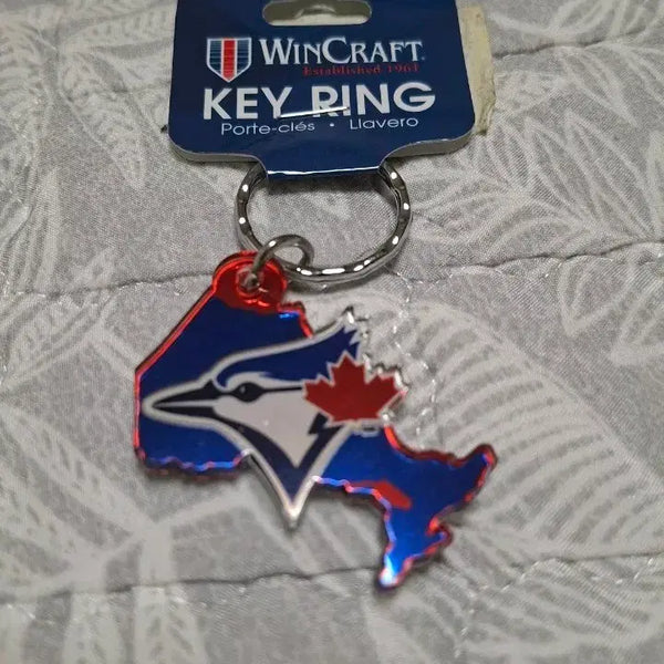 [BUNJANG] Toronto Blue Jays MLB WinCraft Metallic Capital Shape Keychain / 토론토 블루제이스 MLB 키링 열쇠고리 키체인 엠엘비 오피셜 라이센스 Wincraft 메이저리그 야구 캐나다 Canada Toronto Blue Jays