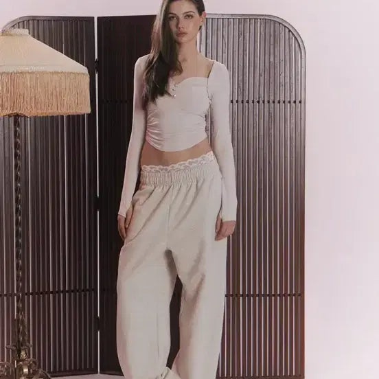 [BUNJANG] PLEASE NO FOLLOW New Hailey Jogger Oatmeal / 플리즈노팔로우 플노팔 뉴헤일리 조거 오트밀