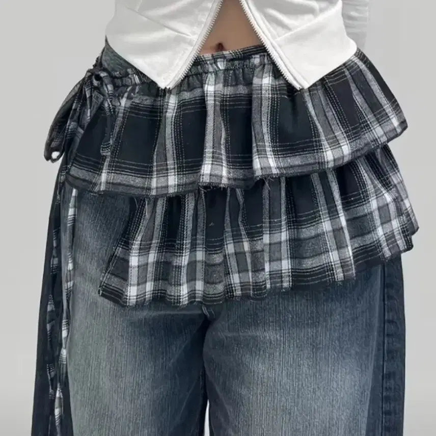 [BUNJANG] Layered Skirt / 레이어드 스커트 치마