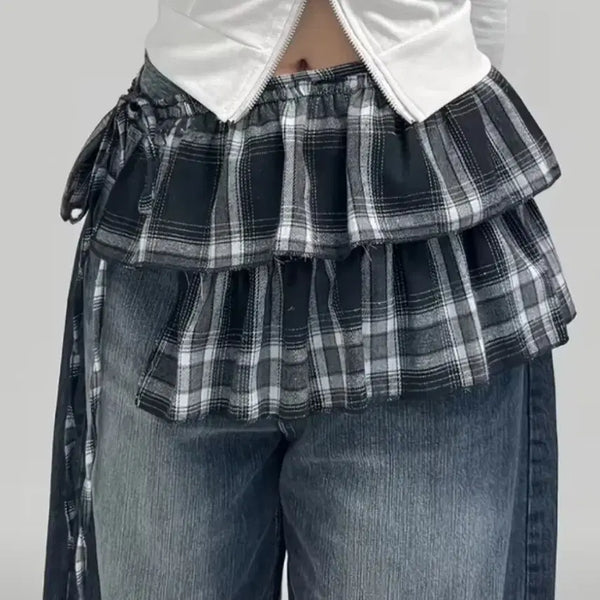 [BUNJANG] Layered Skirt / 레이어드 스커트 치마