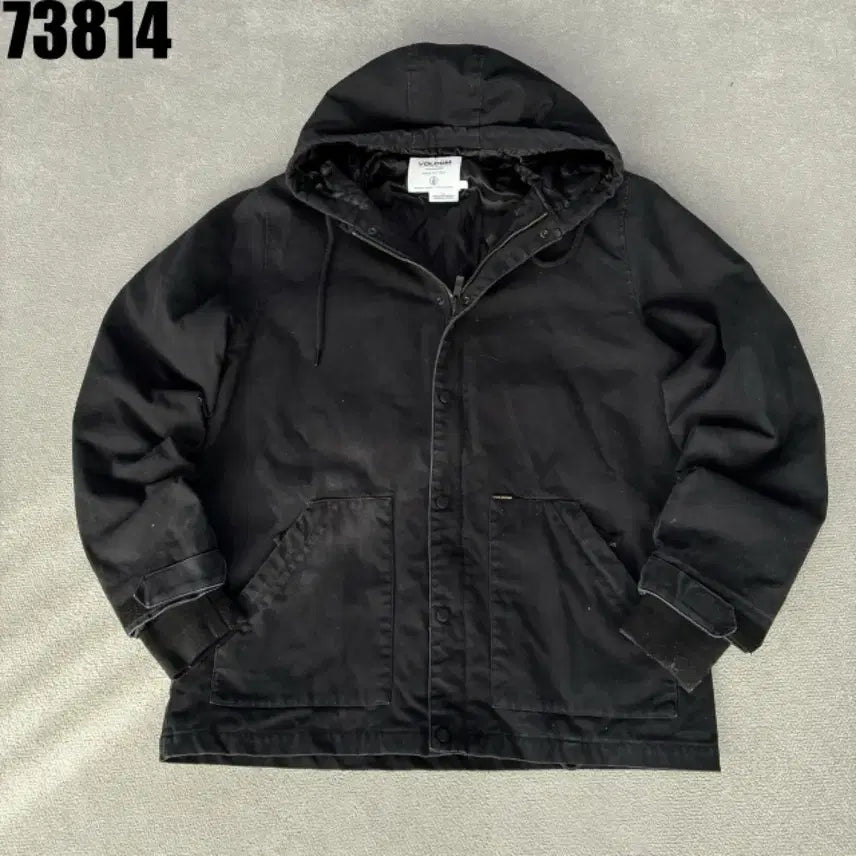 [BUNJANG] Volcom Hooded Jacket Black L / 볼컴 후드 자켓 블랙 L