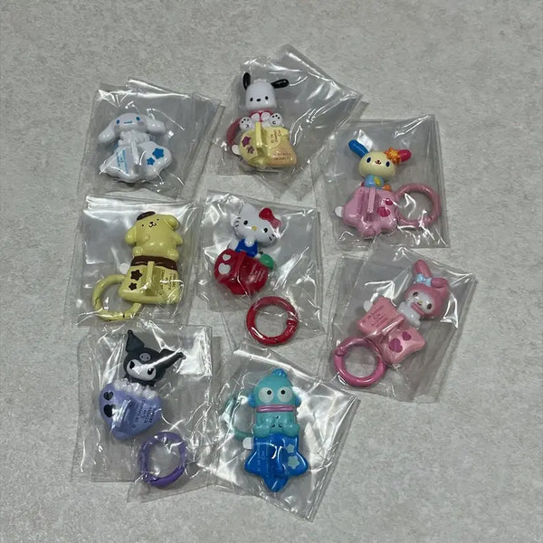 [BUNJANG] Sanrio Keyring Hanger Gacha Full Set / [일괄] 산리오 키링 행거 가챠 8종 풀셋
