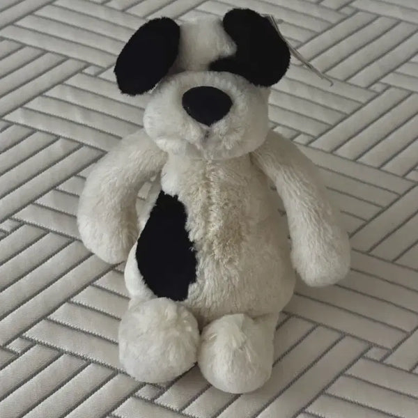 [BUNJANG] Jellycat Bashful Black & Cream Puppy Small Plush Toy / jellycat 스몰 바쉬풀 블랙&크림 퍼피 젤리캣 정품